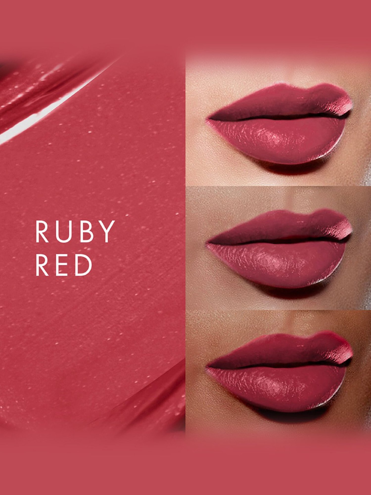 Lakme Glitterati Shine Lipstick Ruby Red - 3.4 gm