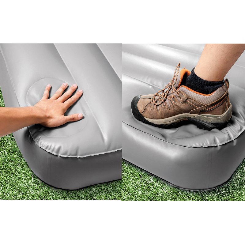 Intex 10" Queen Size Air Mattress with 2-Step AA Battery Inflation Pump System