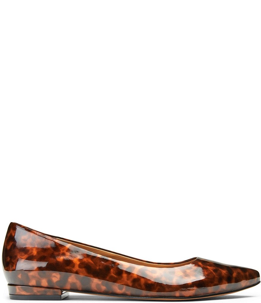 Vionic Lena Tortoise Patent Leather Ballet Flats