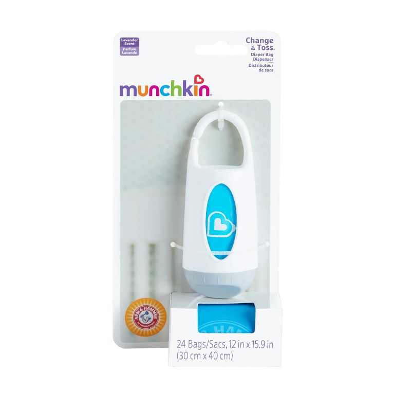 Munchkin Arm & Hammer Diaper Bag Dispenser & Bags - Colors May Vary