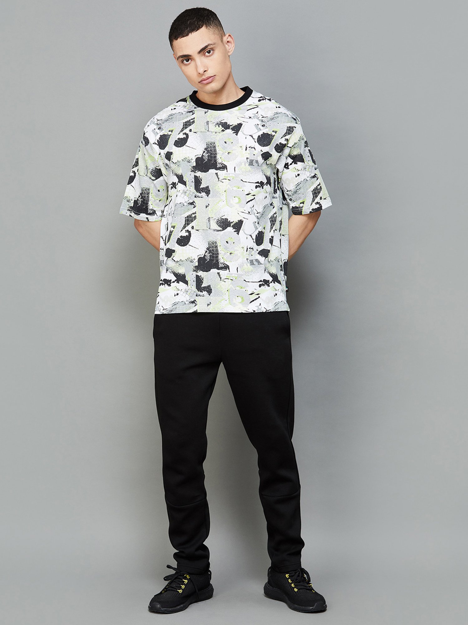 KAPPA Multicolor Regular Fit Printed Sports T-Shirt