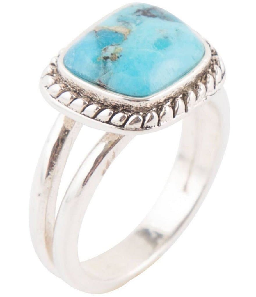 Barse Sterling Silver and Genuine Turquoise Ring