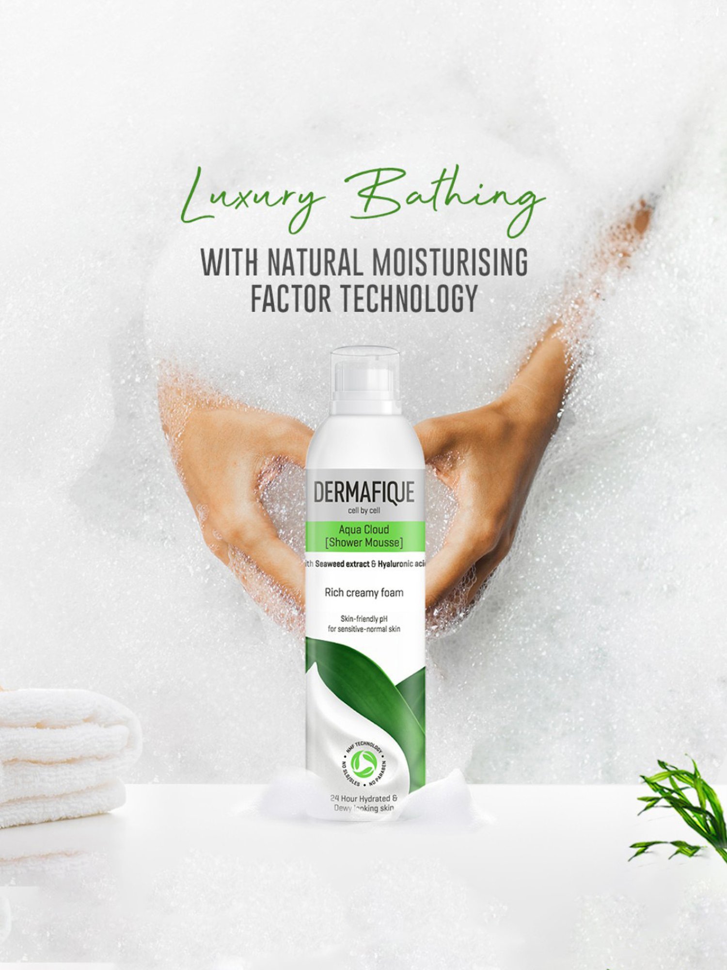 Dermafique Aqua Cloud Shower Mousse - 200 ml