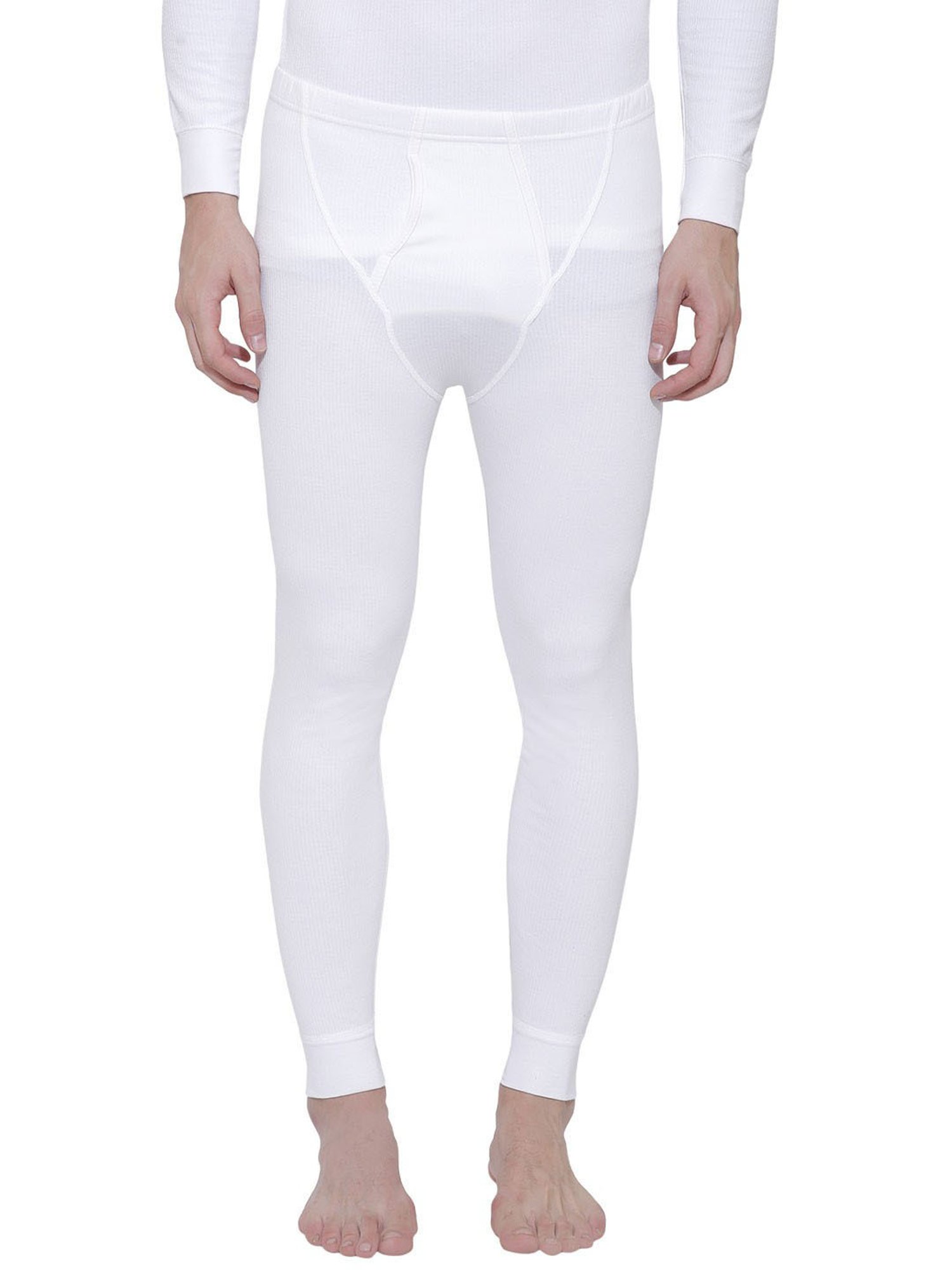 Bodycare White Regular Fit Thermal Bottoms