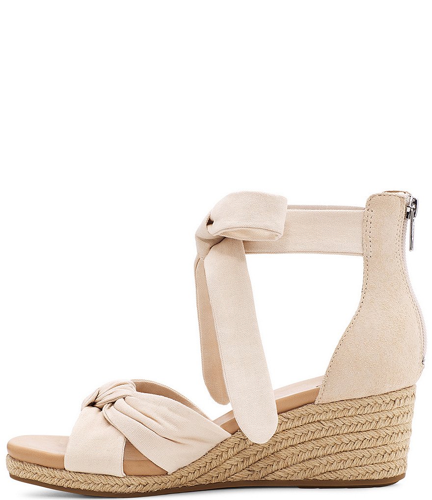 UGG&reg; Yarrow Canvas Suede Espadrille Wedges