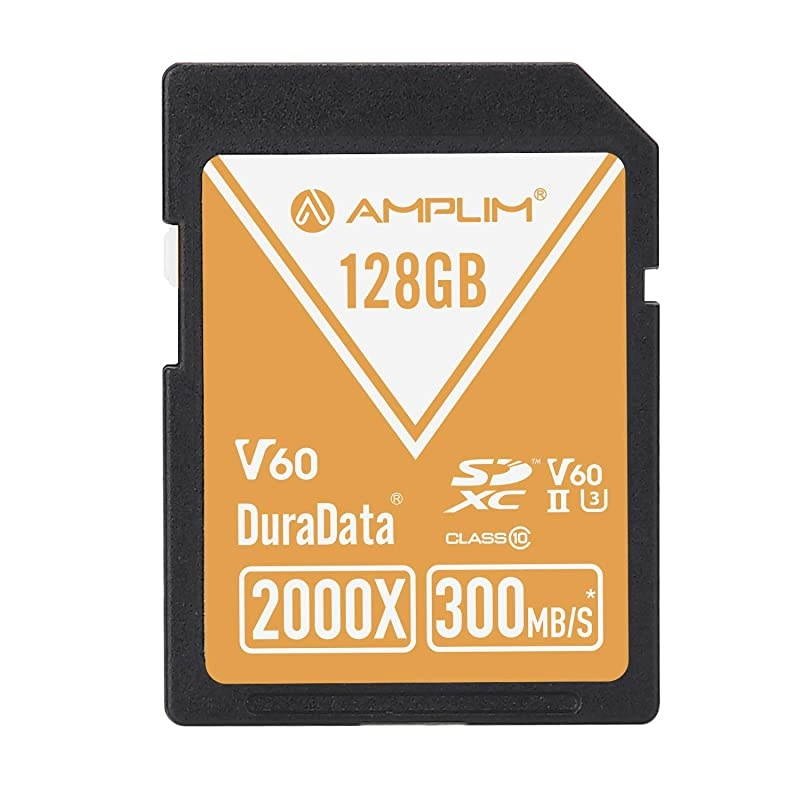 UHSII SD Card 128GB SDXC  High Performance 300MBS 2000X UHS2 Extreme Speed 128 GB128G XC Memory Card V60 4K 8K UHSII TF Flash for Fujifilm Nikon Olympus Panasonic Sony Video Cameras