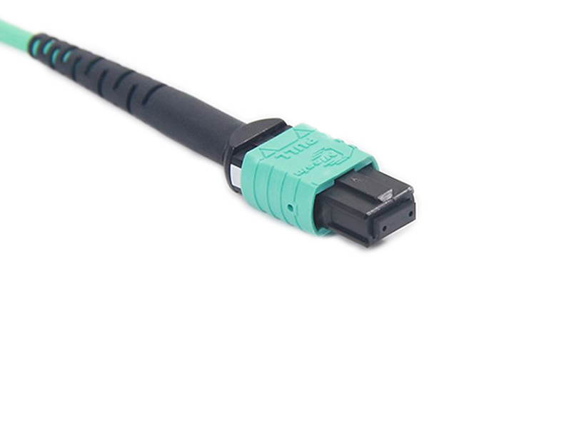 MPO-MPO Patch Cord, OM3 Multimode Fiber, 8-core Fiber for QSFP+Transceivers Application, 3-meter(10ft)