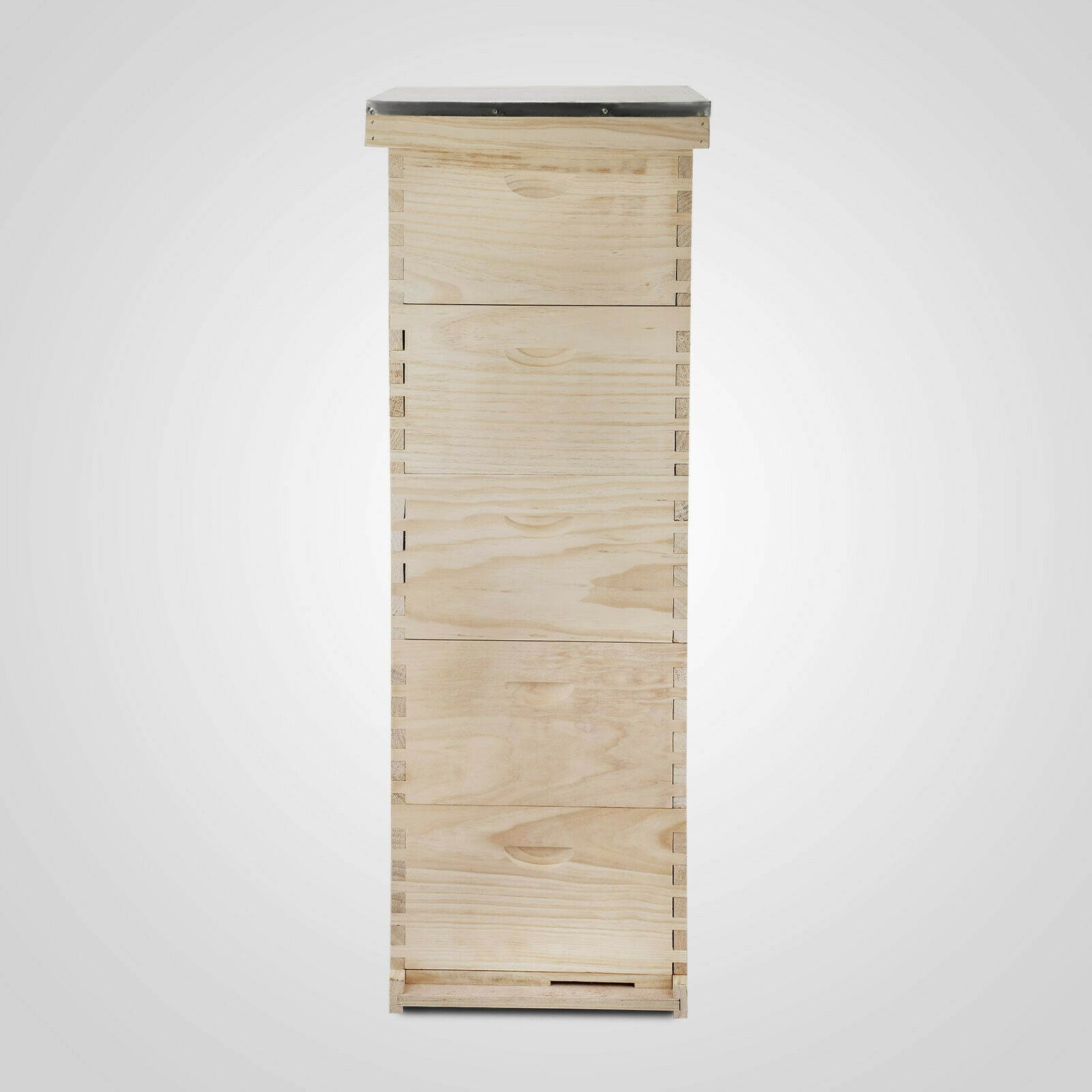 5 Board Box10-Frame Beehive Frames /Bee Hive Frame for Beekeeping w/ Metal Roof