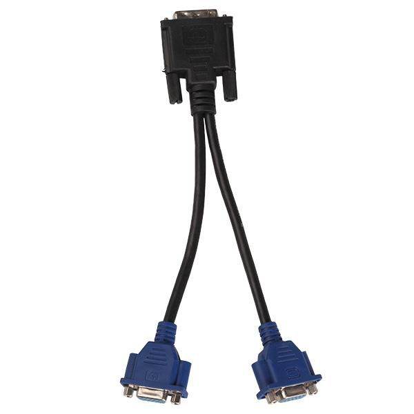 DVI-I DVI-Male To 2 VGA Female Monitor Video Splitter adapter Cable