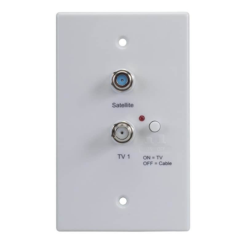RVTVW2 OmniDirectional Amplified TVAMFM Antenna and Distribution Plate White