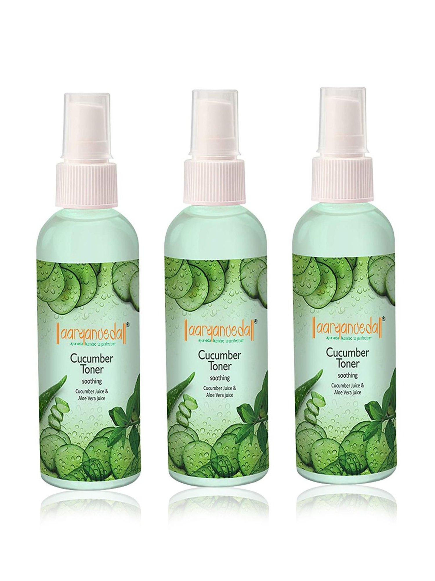 Aryanveda Cucumber Toner For Restore Nature Radiance Of Skin (Pack of 3)
