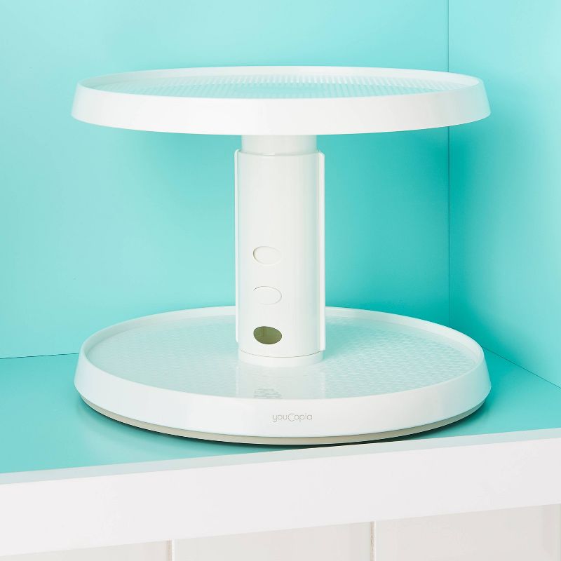 YouCopia Crazy Susan 11" Two-Tier Turntable