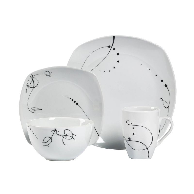 16pc Porcelain Pescara Dinnerware Set - Tabletops Gallery