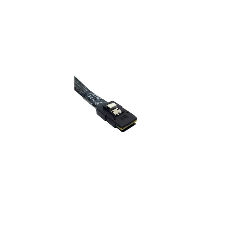 Ultra Slim Flat Left Angled 90 Degree Mini SAS 36pin SFF-8087 to 8087 Data Raid Cable 80cm