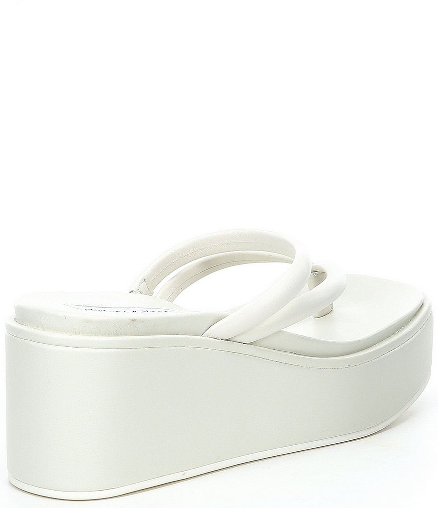 Chelsea & Violet Benni Flatform Wedge Thong Sandals