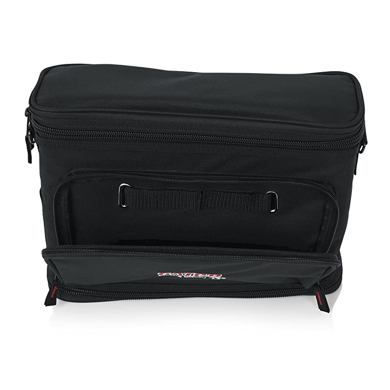 Cases Padded Nylon Carry Bag for Single Wireless Microphone System; Live-in Style Holds Reciever, Body Pack, and Microphone with Antenna Access (GM-1W)