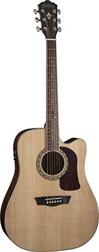 Washburn HD10SCE-O Heritage 10 Series Acoustic Cutaway Guitar, Natural