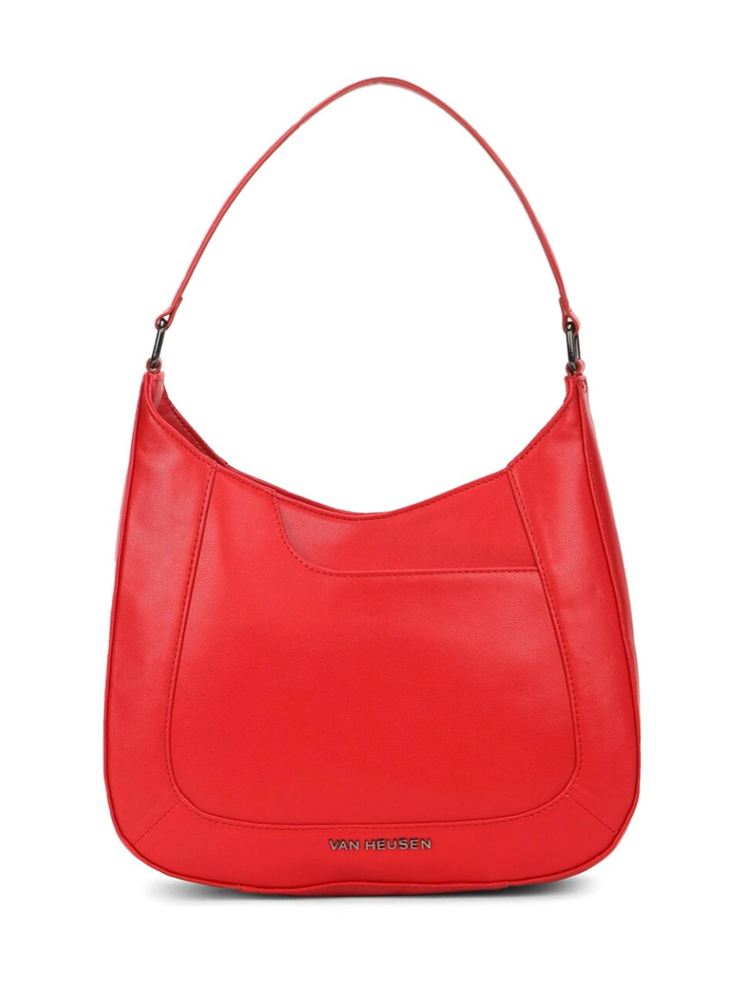 Van Heusen Red Solid Hobo Bag