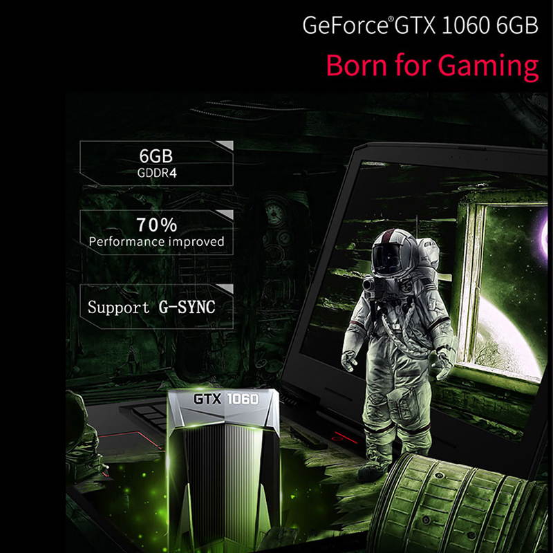 IPASON Emigrant S PRO - 15.6" - Intel Core i7 7700HQ - GTX 1060 6GB - 16 GB Memory - 512GB SSD - Office - Gaming Laptop