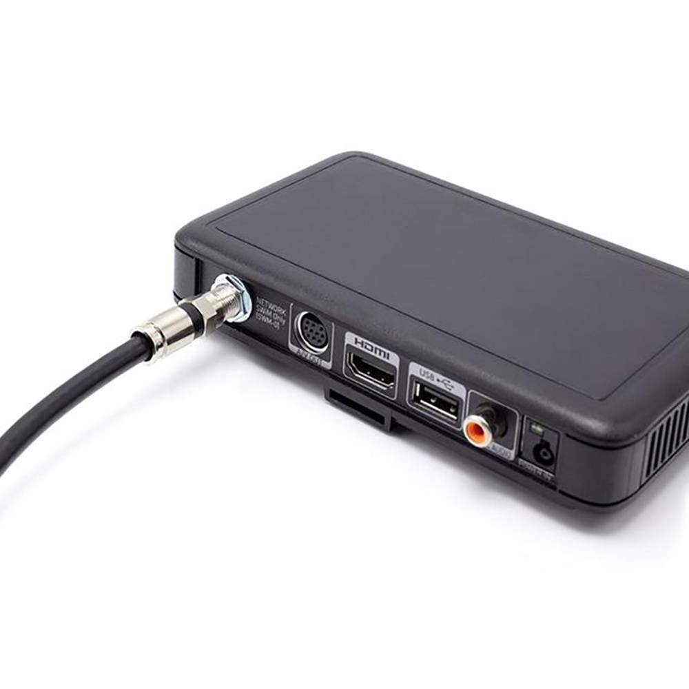 SatelliteSale Premium Coaxial Cables 18AWG RG6 Indoor Black Satellite CCTV 100Ft