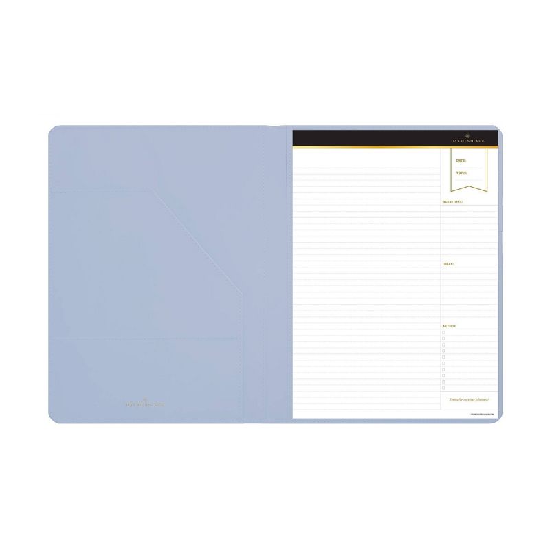 Day Designer Padfolio with Notepad Dusty Blue - Blue Sky