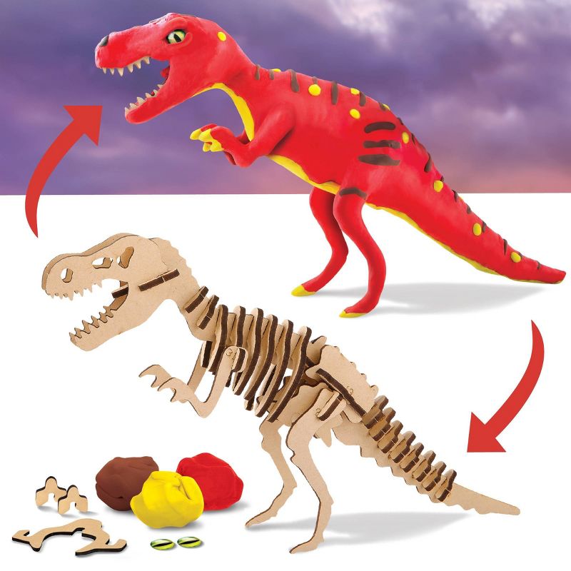 Discovery Kids Toy Dinosaur DIY Puzzle Clay T-Rex