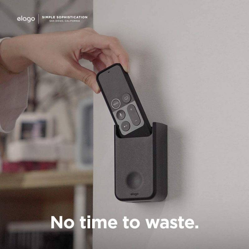 elago Universal Remote Holder Mount Compatible with Apple TV Remote Control and All Other Remote Controls [ Medium ] - Gel Pad Included, Detailed Design