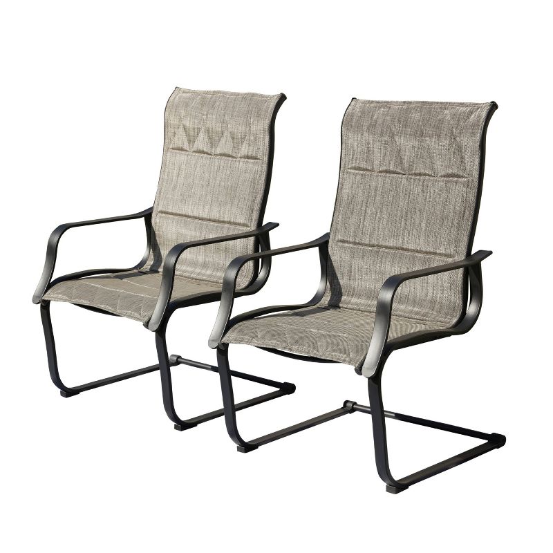 4pc Conversation Steel Patio Seating Sets Gray - Lokatse