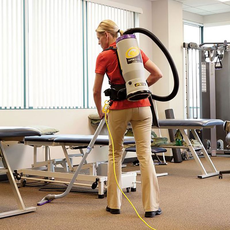 ProTeam 107118 QuarterVac 6 Quart Multifunctional Backpack Vacuum with Telescoping Wand Tool Kit, Various Attachments, and 50 Foot Extension Cord