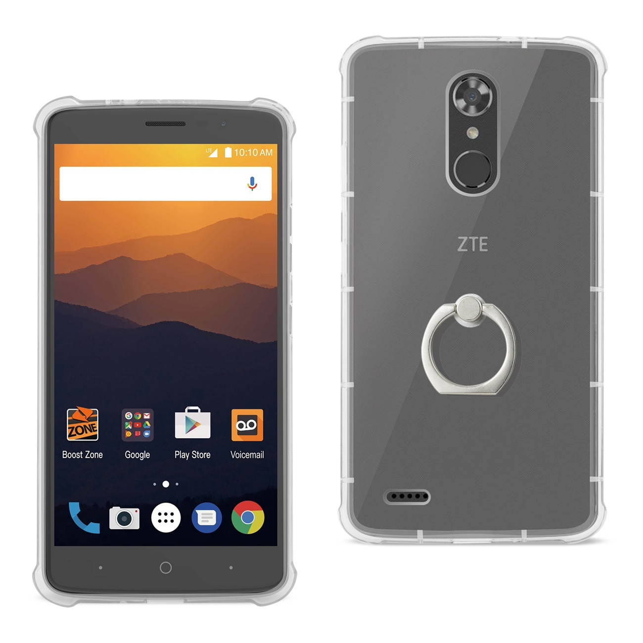 REIKO RUNNING SPORT BELT FOR IPHONE 7 PLUS/ 6S PLUS OR 5.5 INCHES DEVICE WITH TWO POCKETS AND LED IN BLACK (5.5x5.5 INCHES)