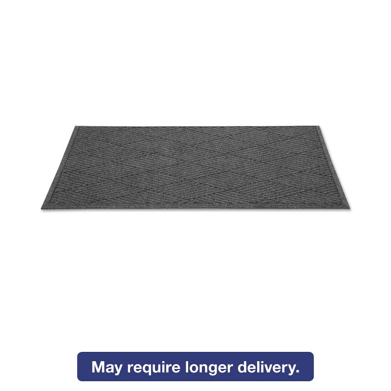 3'x10' Rectangle Solid Floor Mat Black - Guardian