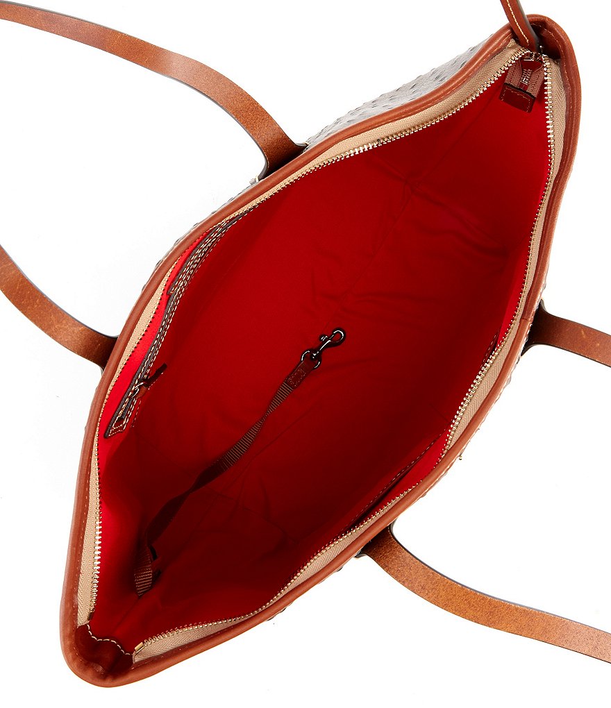 Dooney & Bourke Ostrich Collection Leather Tote Bag