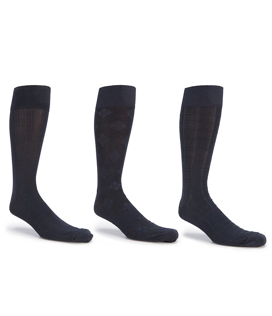 Roundtree & Yorke Extended Size 3-Pack Socks