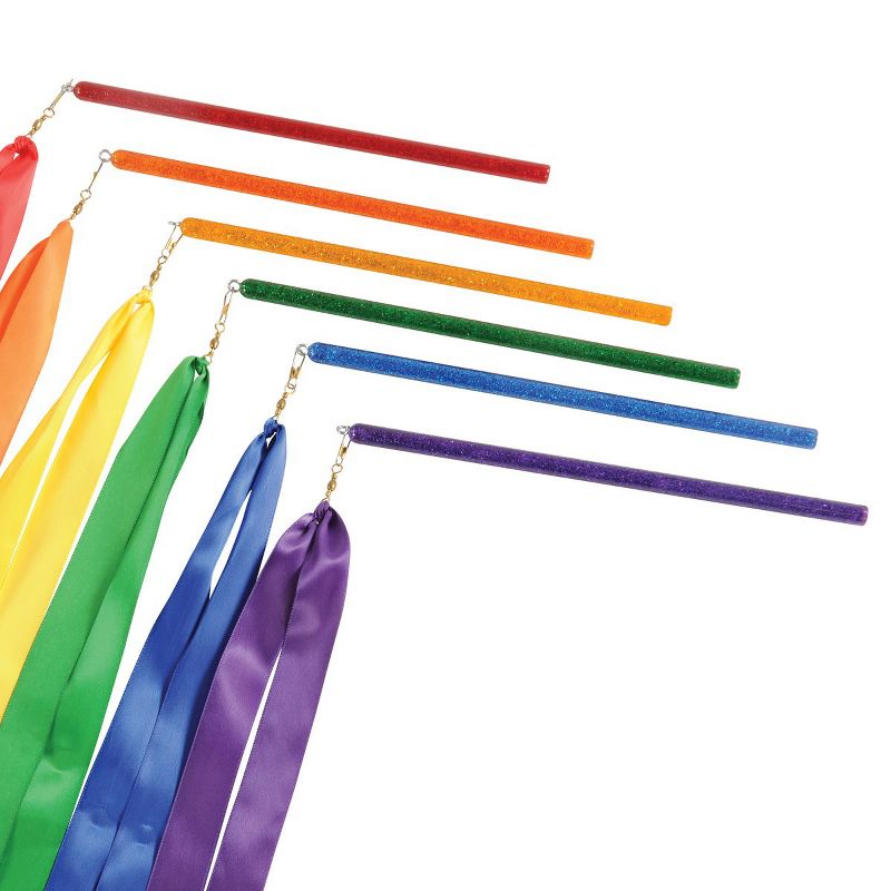 Kaplan Early Learning Rainbow Rhythm Ribbon Set - Set of 6
