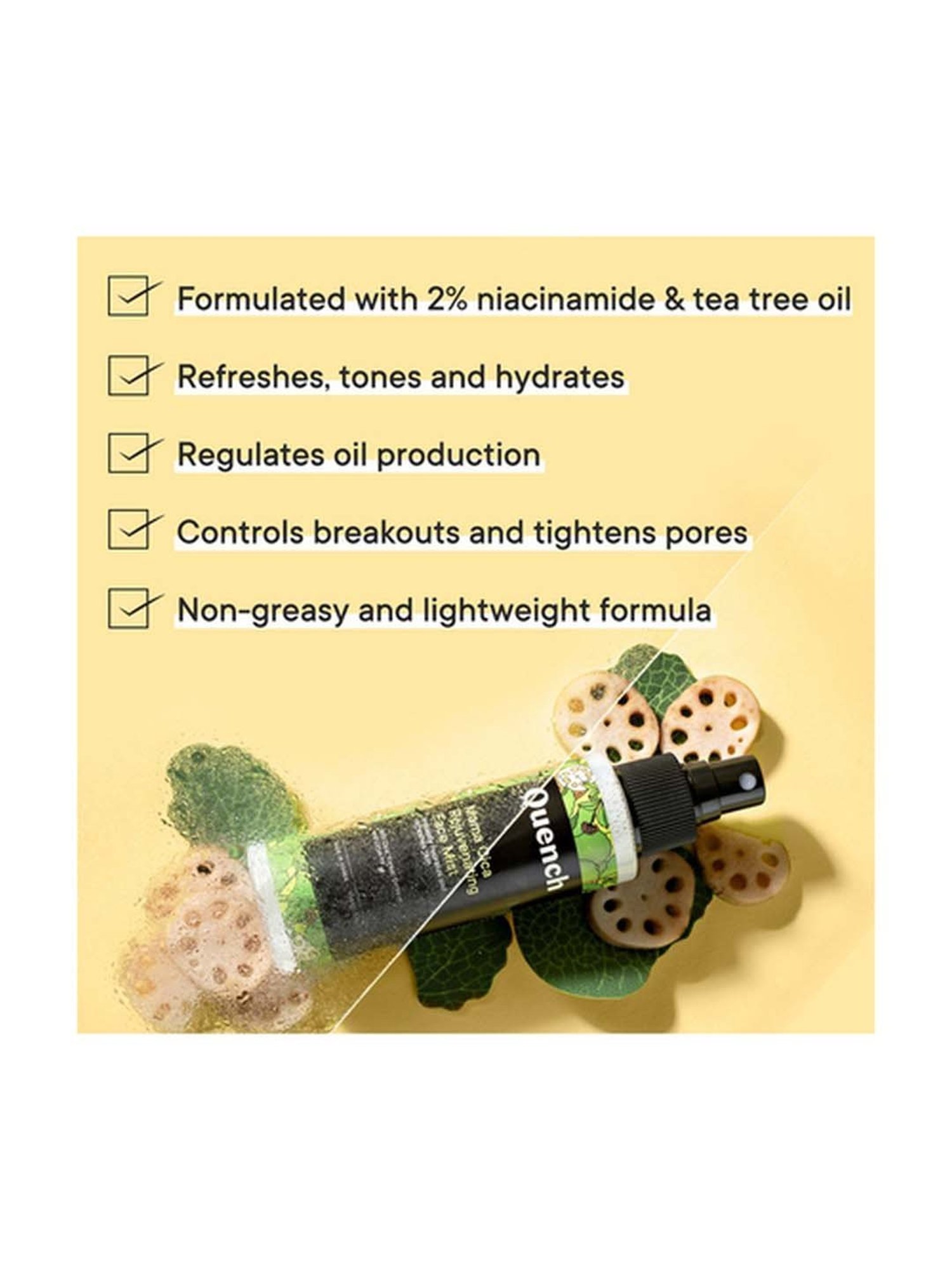 Quench Botanics Mama Cica Rejuvenating Face Mist - 100 ml