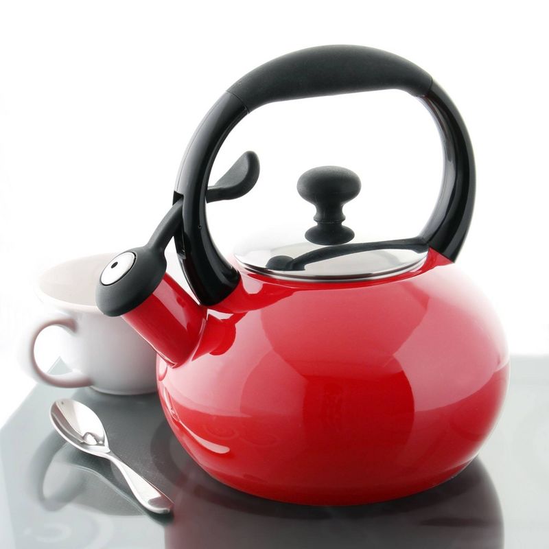 Chantal 1.8qt Button Teakettle - Red