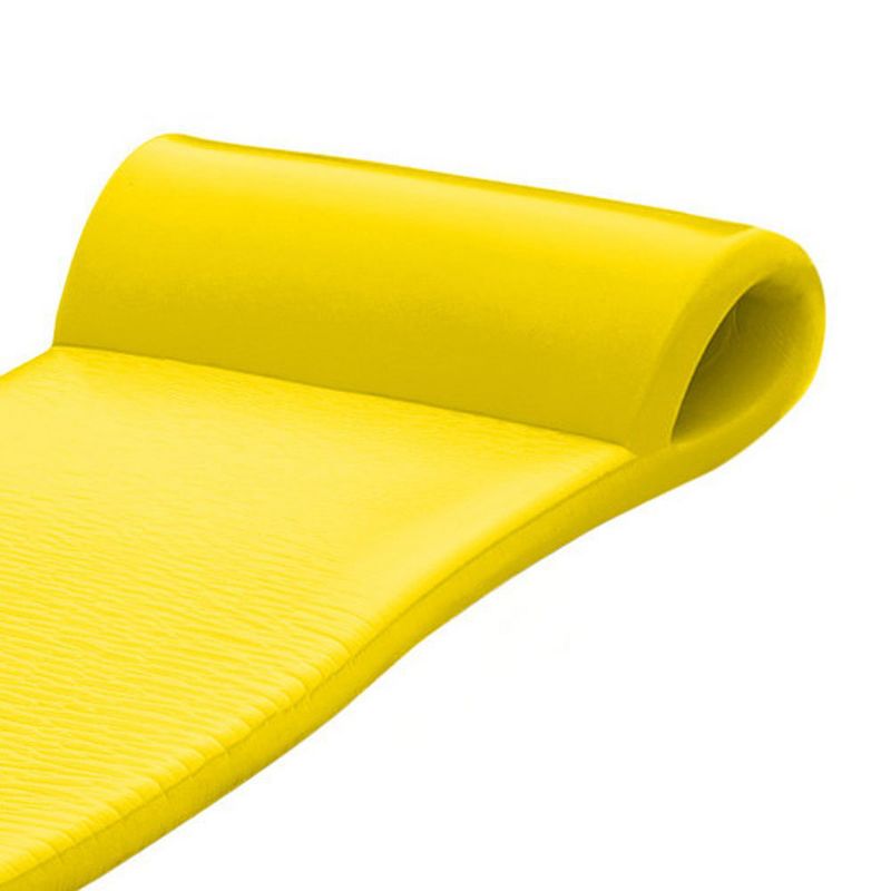 TRC Recreation Sunsation 70 Inch Foam Raft Lounger Swimming Pool Float, Yellow