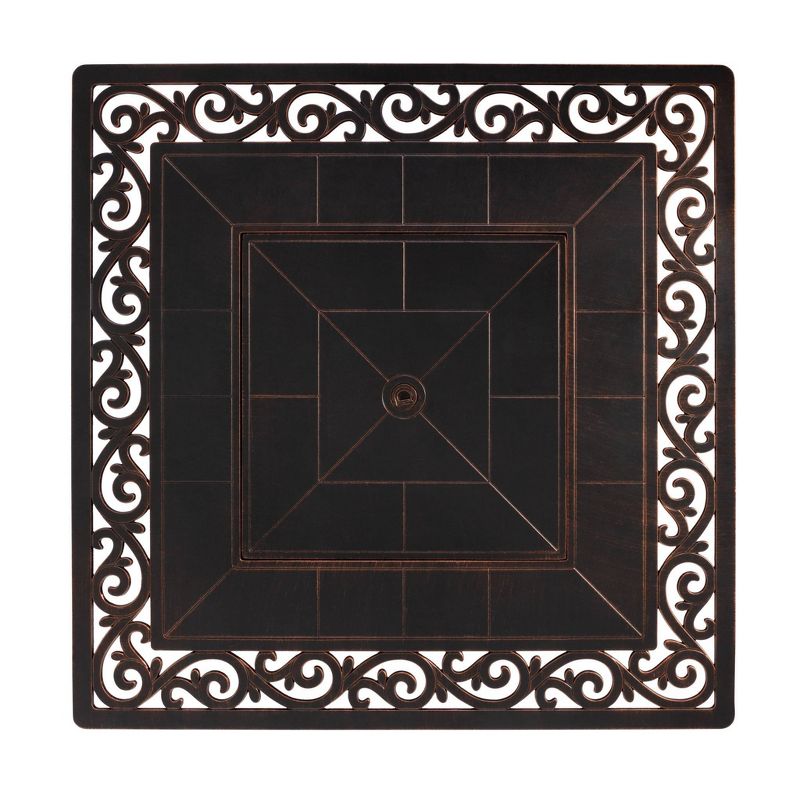 Sedona Square Cast Aluminum Fire Pit - Fire Sense