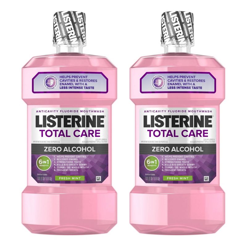 Listerine Total Care Zero Mouthwash - 33.8 fl oz/2pk