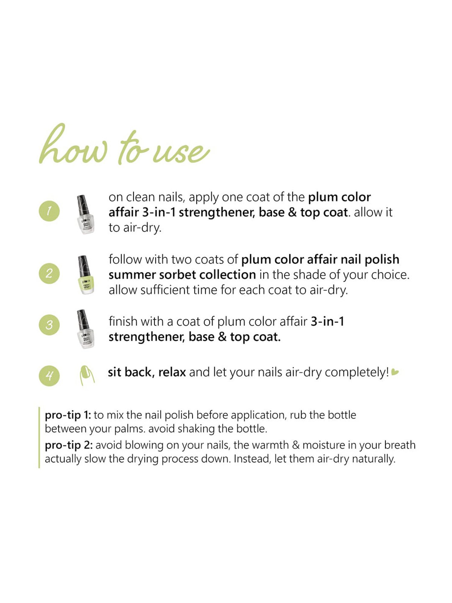 Plum Color Affair Nail Polish Summer Sorbet Collection Kiwi 152 - 11 ml