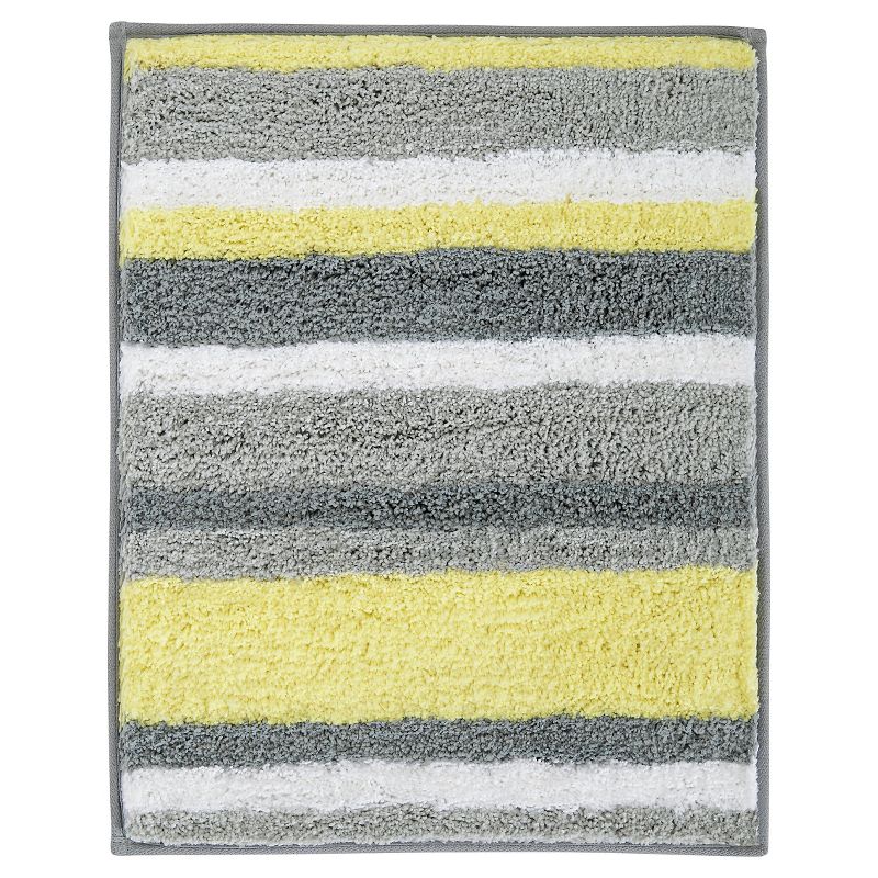 2pc Solid Memory Foam Shag Bath Mat Set Blue - Yorkshire Home