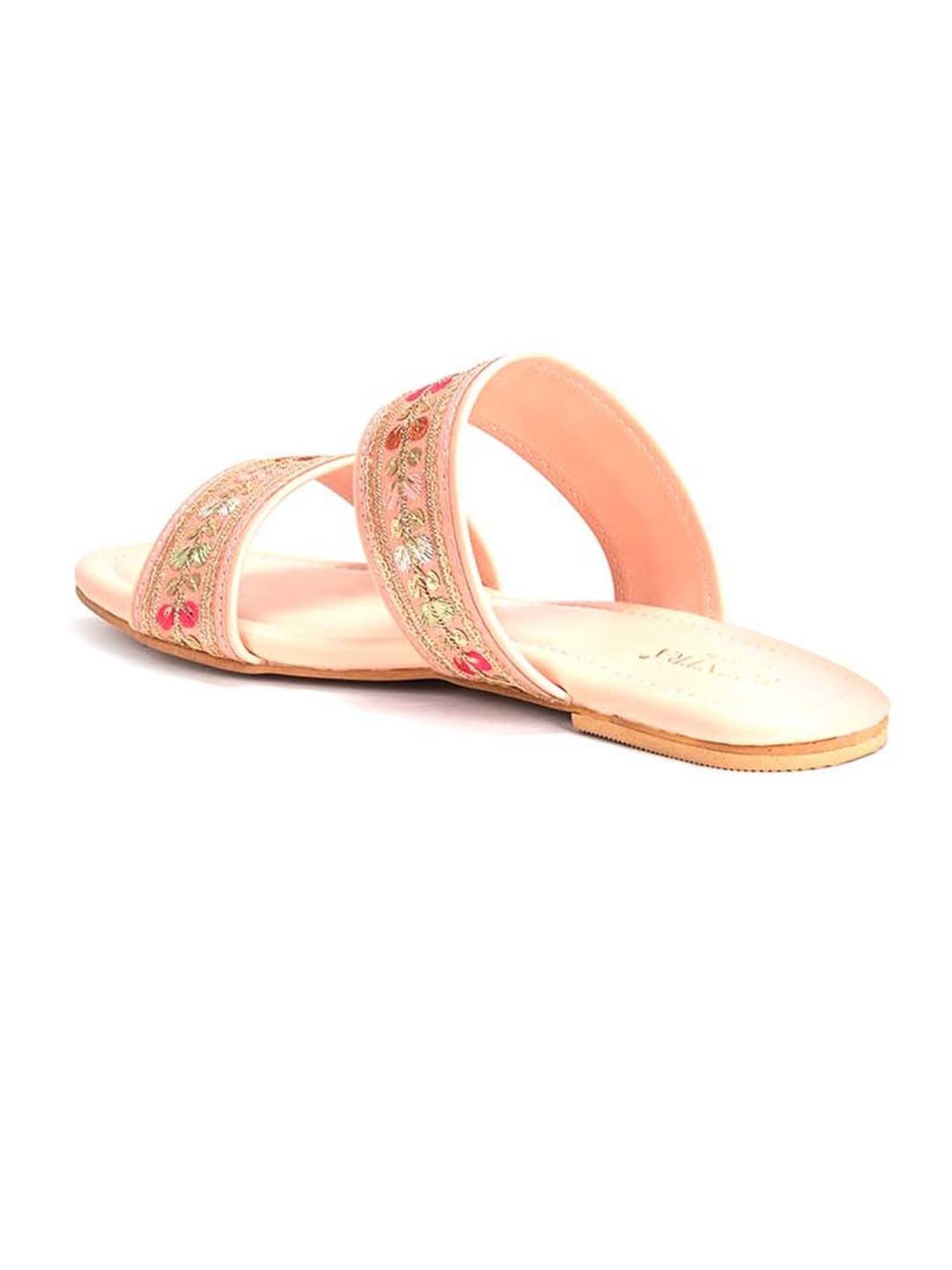 Scentra Women's Pink Casual Sandals