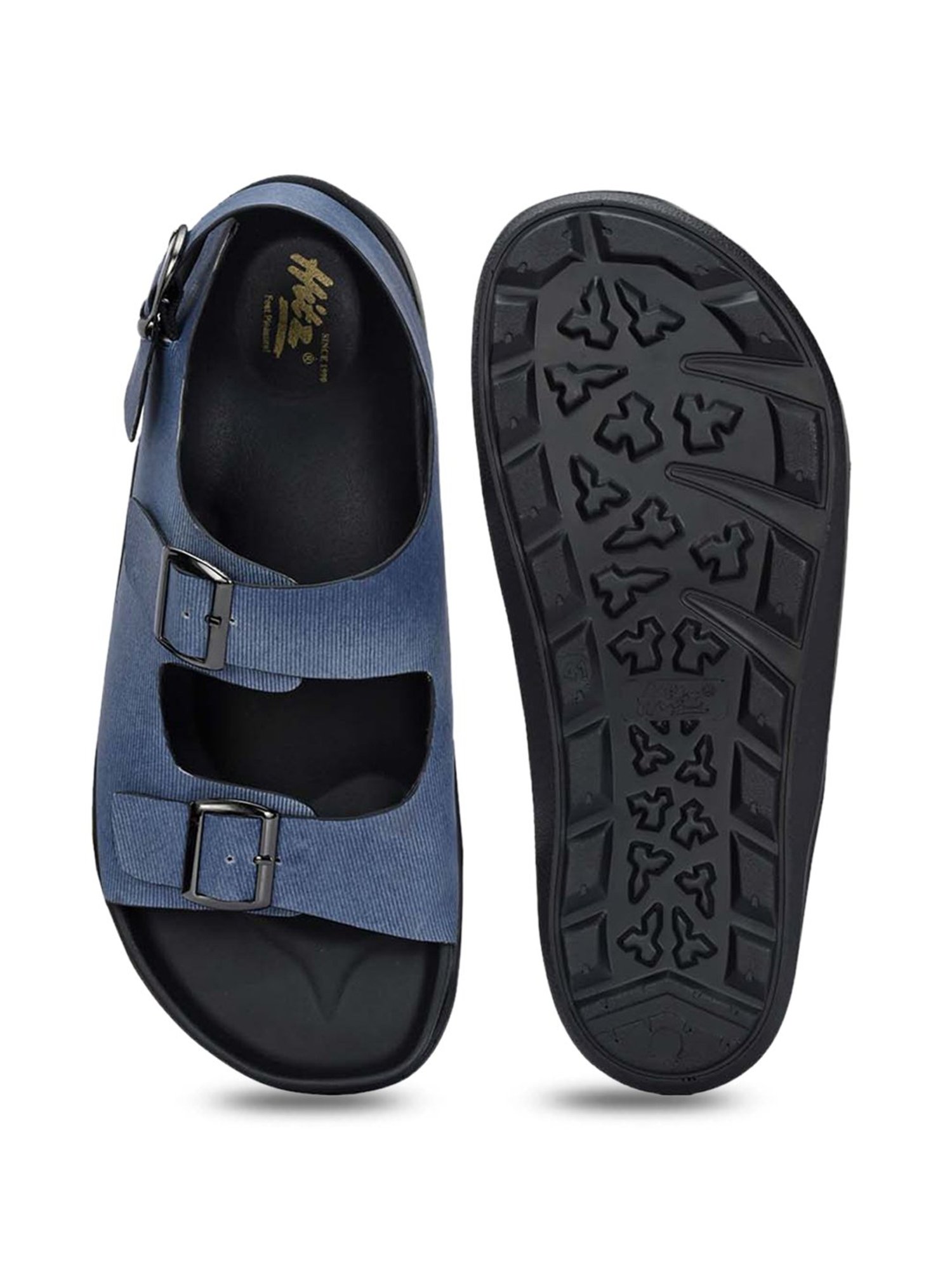 Hitz Men's Blue Back Strap Sandals