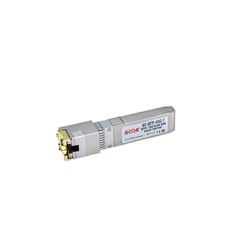 10GBase-T SFP+ RJ45 Transceiver, 10G-T Copper RJ45 Module, up to 30 Meters, Compatible with Arista SFP-10GE-T and Other Open Switches