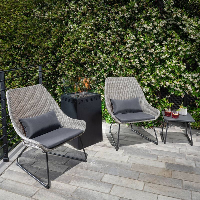 Accent 4pc Fire Pit Seating Set Gray - Hanover