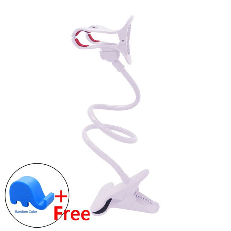 Telescopic Plastic Mobile Phone Holder Cell Phone Clamp Mount Stand Bracket 66cm