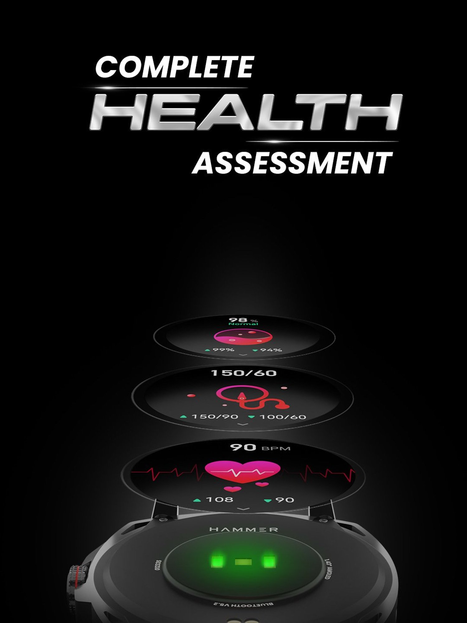 I Kall W1 Smartwatch (Black)