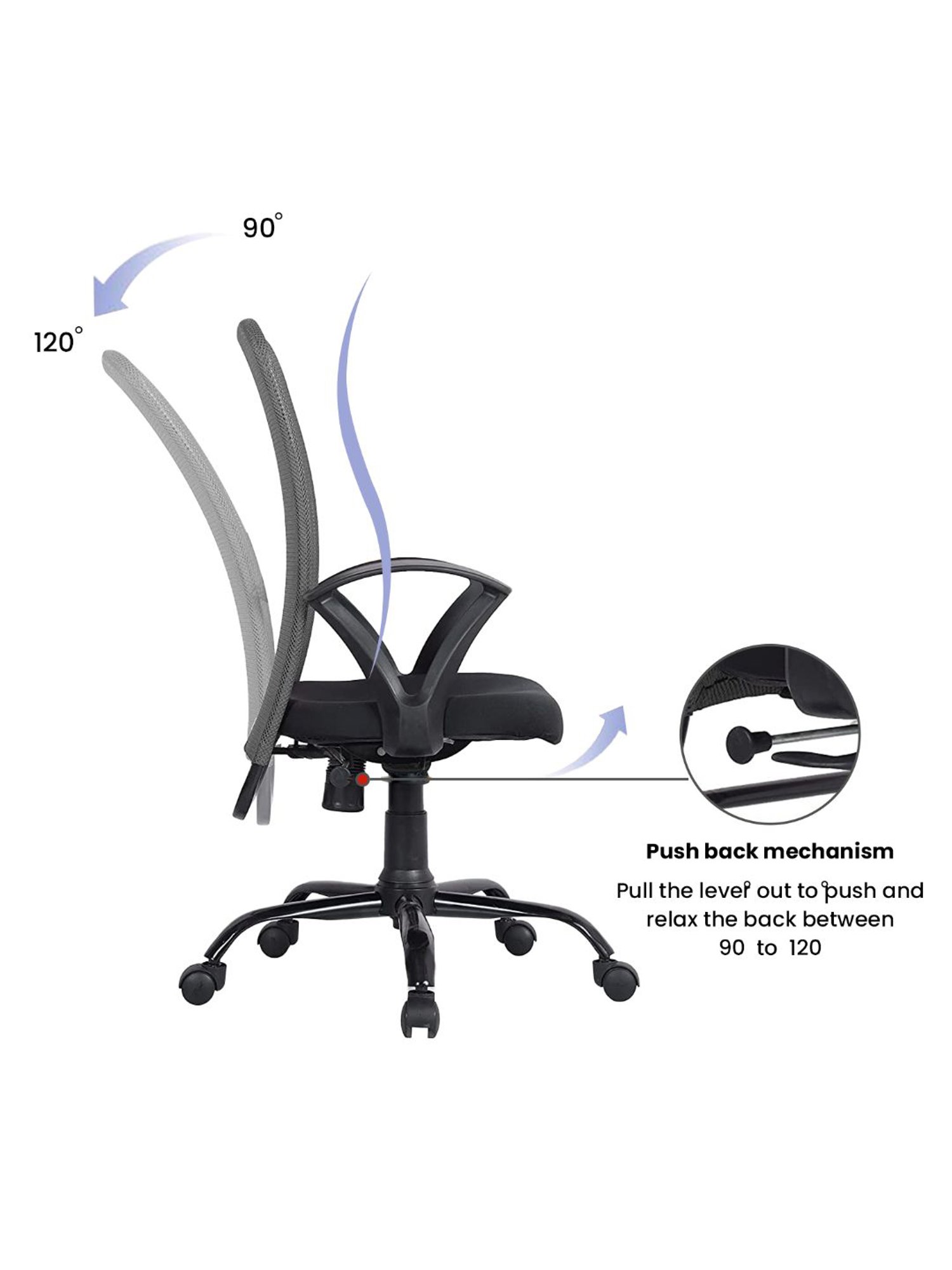 Green Soul Seoul Grey Foam Ergonomic Office Chair