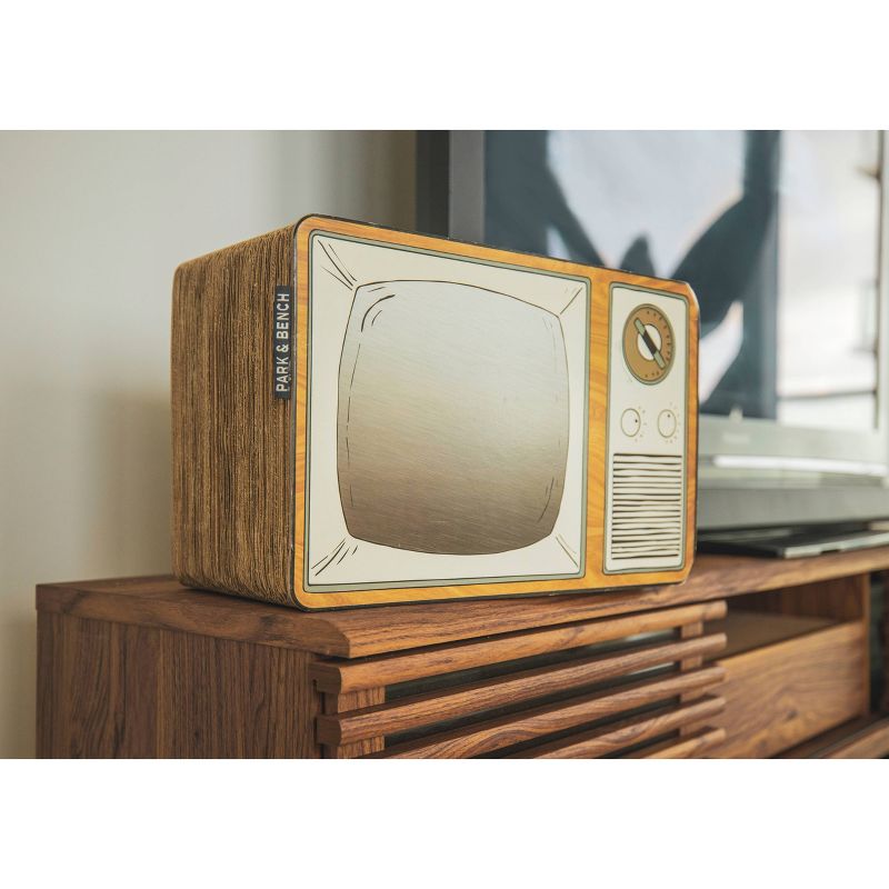 Park & Bench Tabby Telly Timber Cat Scratcher - Green