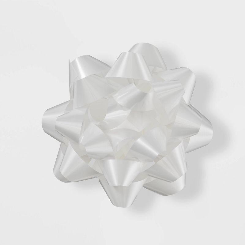 Flat Ribbon 5 End x 40' Gold/White/Silver - Wondershop™